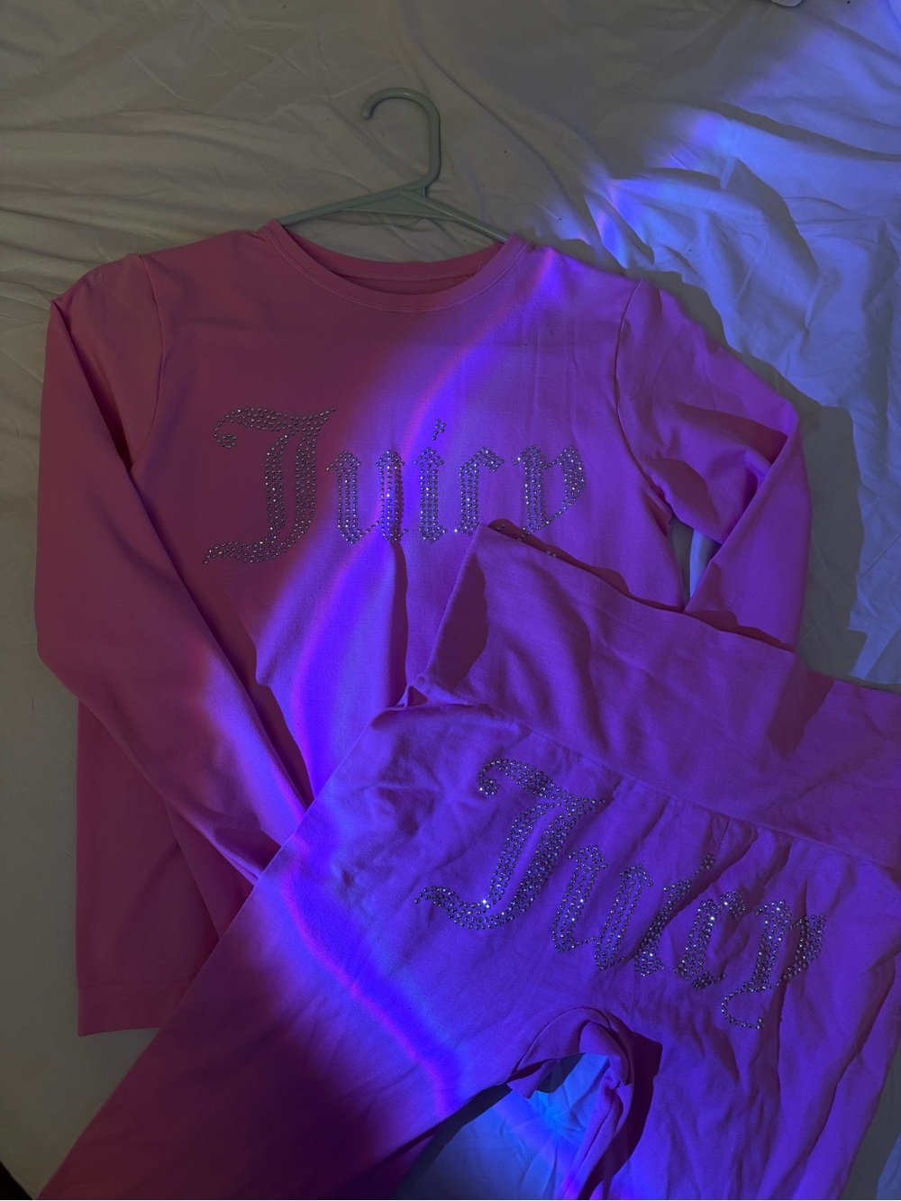 Juicy Couture Pink Sleepwear Tee with Logo Print